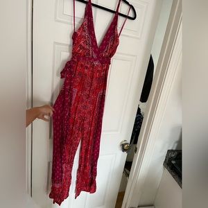 Free People Paisley Jumpsuit